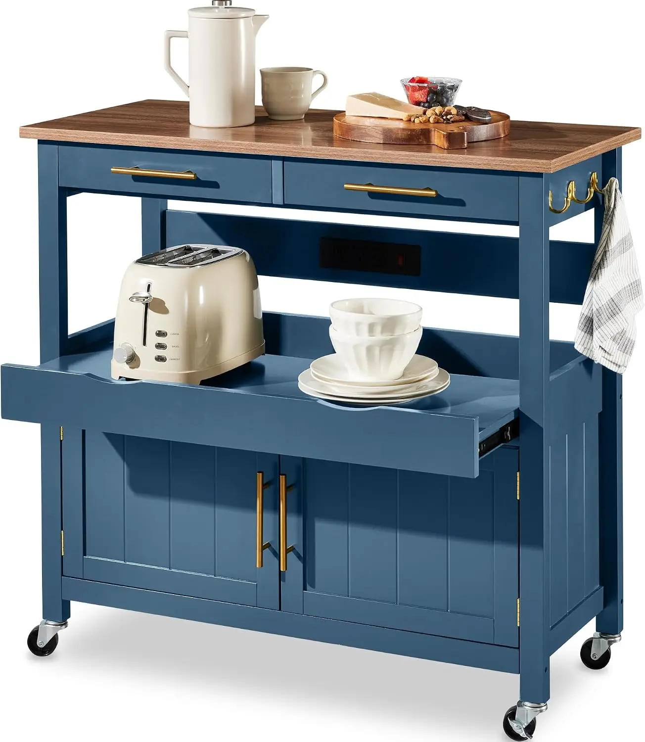 36in Large Rolling Kitchen Isl - Outdoor Kitchen Power Outlet ulasan dan harga