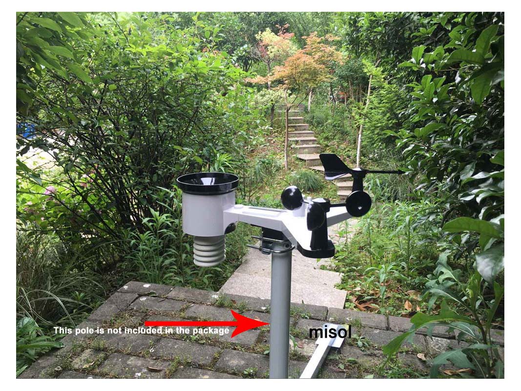 MISOL WiFi Weather Station wit - Outdoor Power Meter ulasan dan harga