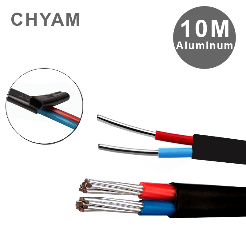 10 Meters Aluminum Wire Black  - Outdoor Power Line Cover ulasan dan harga